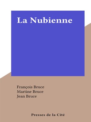 cover image of La Nubienne